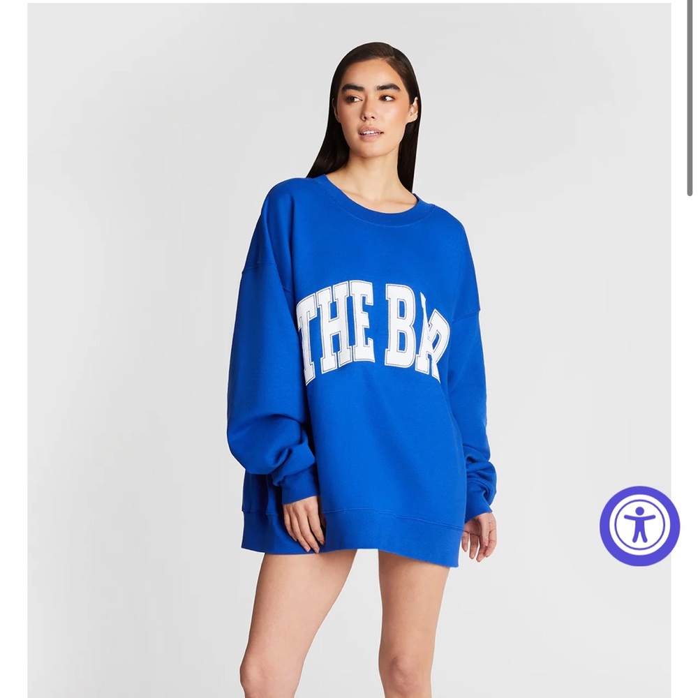 The bar varsity sweatshirt cobalt- SOLD OUT